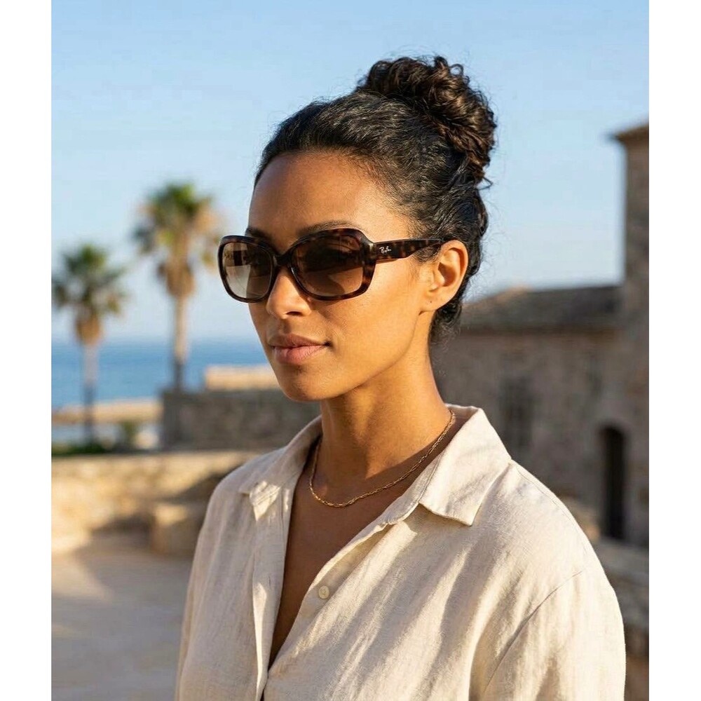 Fossil Women’s Tortoiseshell Rectangle Sunglasses Brown Lenses 130mm FW 2